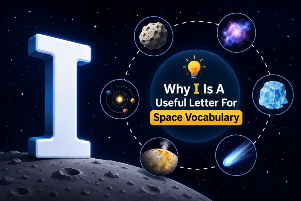 Why I Is A Useful Letter For Space Vocabulary