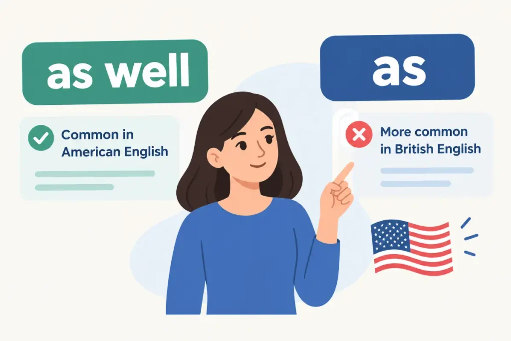 How American English Uses As Well