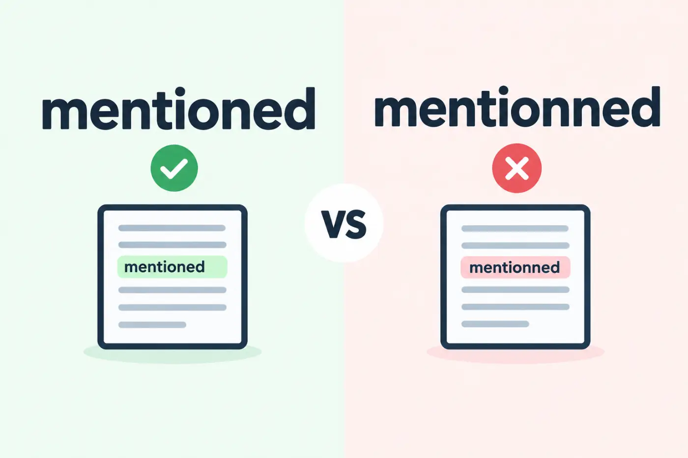 mentioned-vs-mentionned