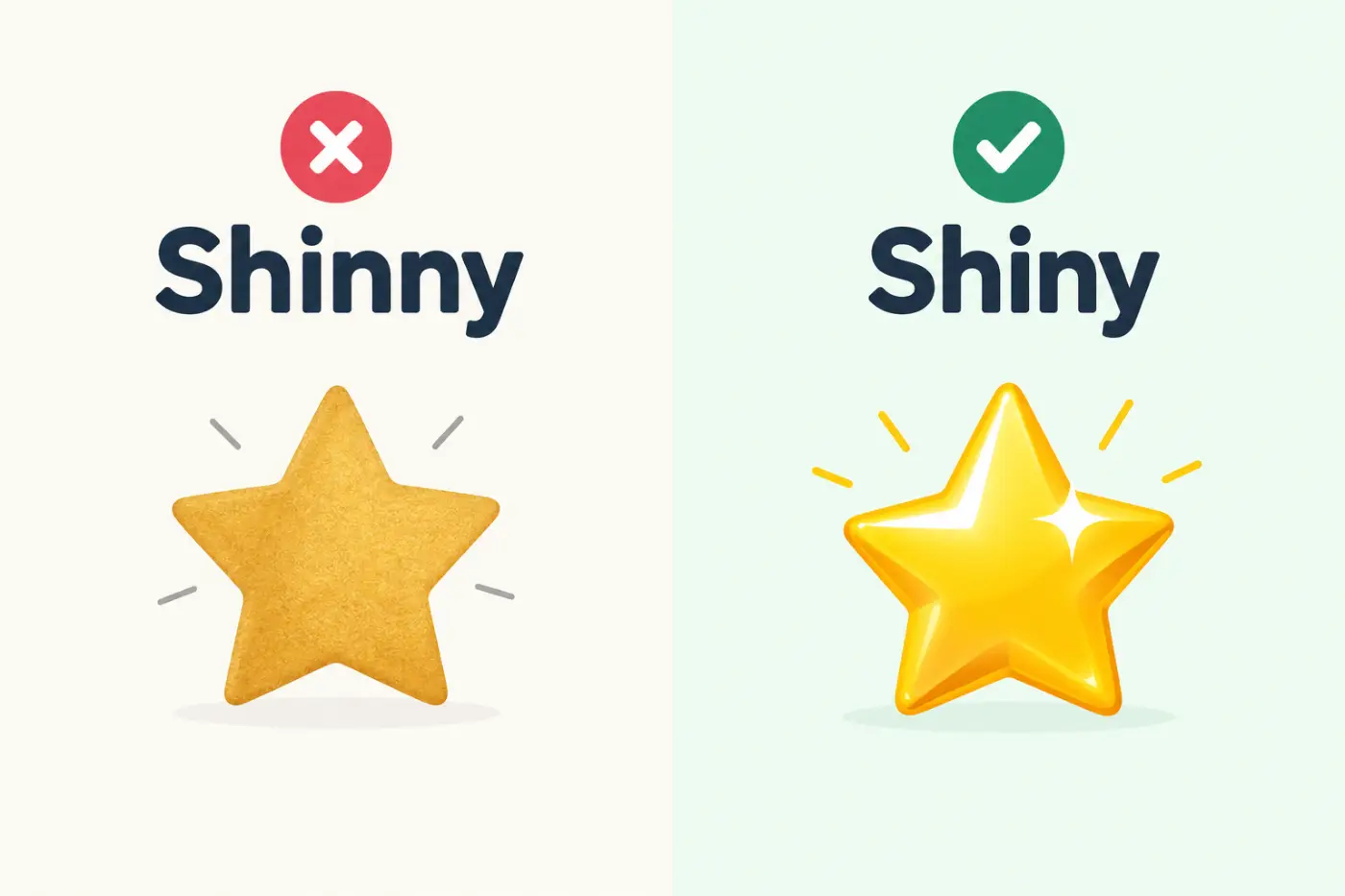 shinny-vs-shiny