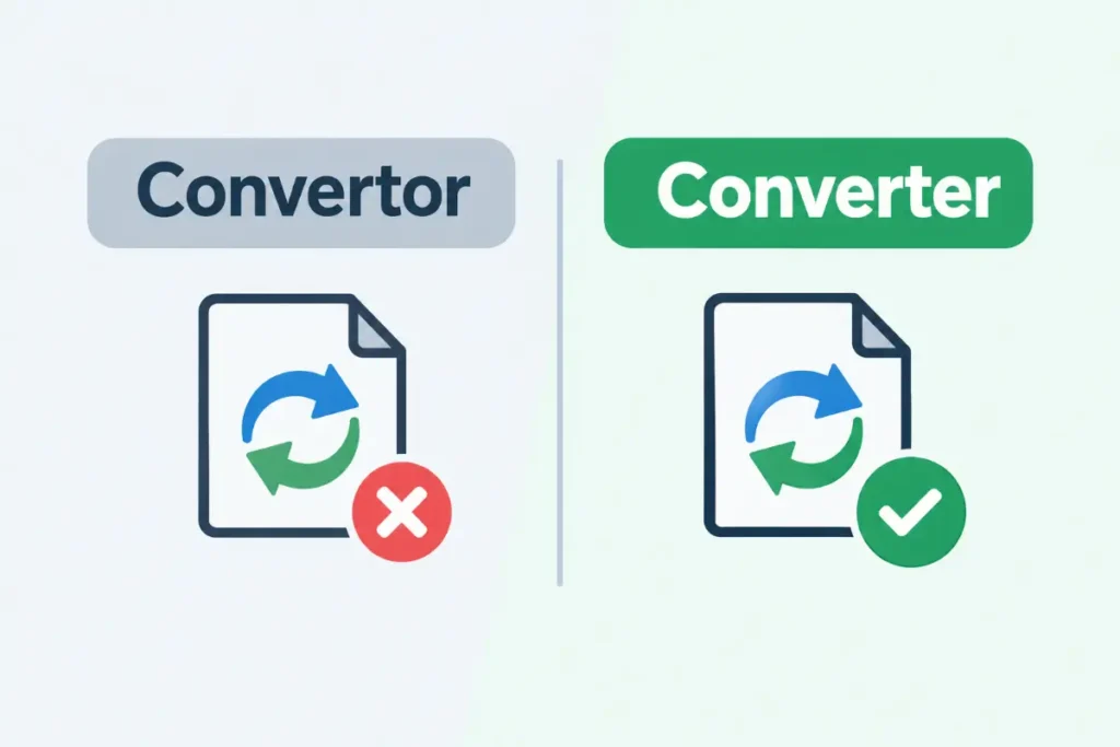 Convertor vs Converter